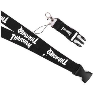 4/$20 Black Thrasher Lanyard Keychain